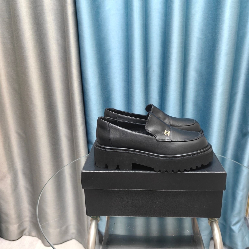 Ch*el leather shoes